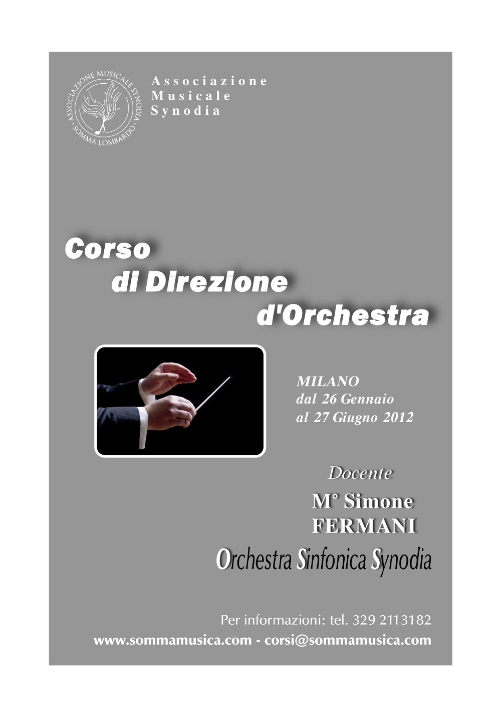 Locandina Corso di Direzione d'Orchestra 2012